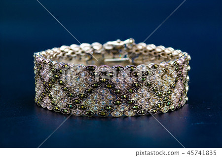 Silver bracelet nice brilliant blue jewelry nice Silver bracelet nice brilliant blue jewelry nice 45741835