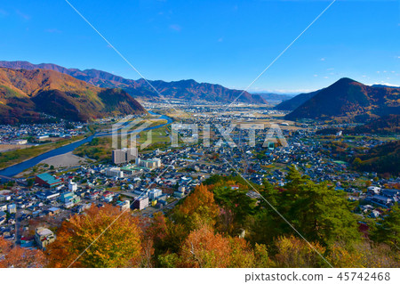 View from the Chikuma city Arato castle ruins View from the Chikuma city Arato castle ruins 45742468