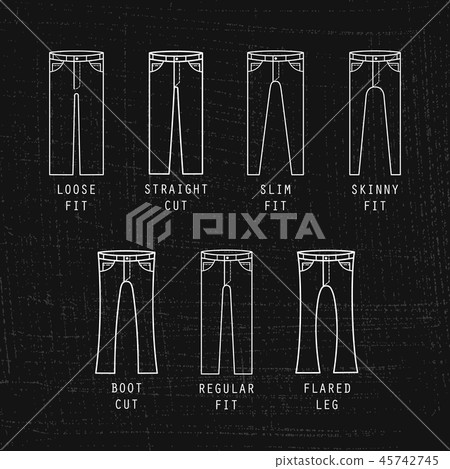 Denim fit icon. 45742745