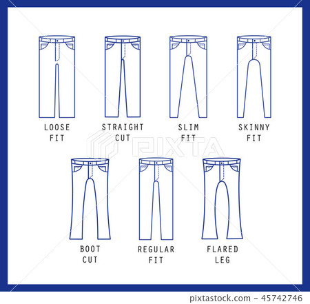 Denim fit icon. Denim fit icon. 45742746