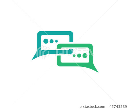 Speech bubble icon Logo template Speech bubble icon Logo template 45743289