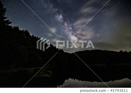 Astronomical photograph and Milky Way photograph of "Nagano Prefecture Oshikaike" Oshikaike 45743811