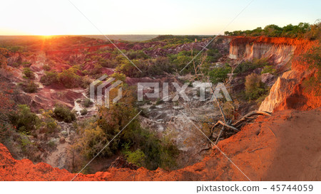 Marafa (Hell's kitchen) depression during sunset Marafa (Hell's kitchen) depression during sunset 45744059