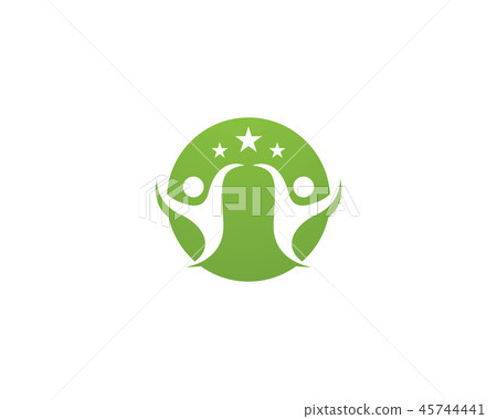 Human character logo sign,Health care logo Human character logo sign,Health care logo 45744441