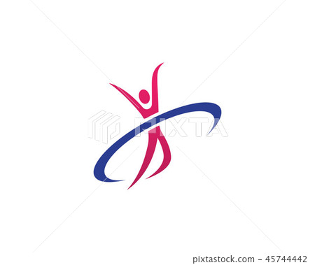 Human character logo sign,Health care logo 45744442