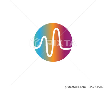 sound wave ilustration logo vector icon sound wave ilustration logo vector icon 45744502