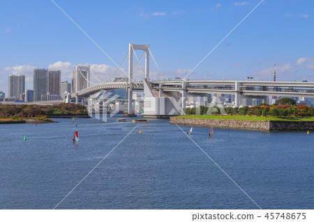 從台場海濱公園景觀 45748675