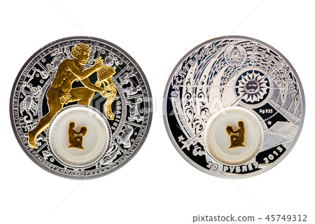 Belarus silver coin astrology Aquarius 45749312