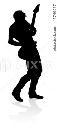 Musician Guitarist Silhouette 45749957