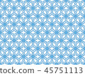 winter pattern with stylized snowflakes 45751113