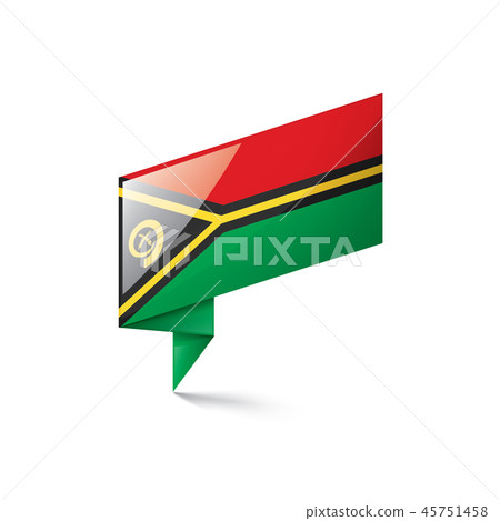 Vanuatu flag, vector illustration on a white background Vanuatu flag, vector illustration on a white background 45751458