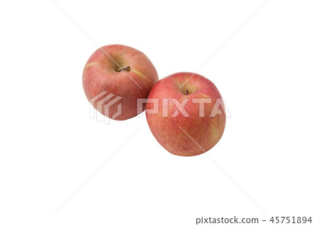 Two apples on a white background 45751894