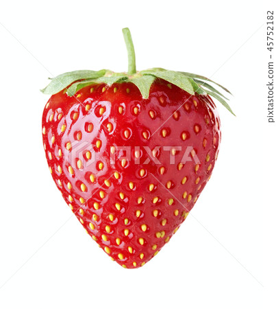 single strawberry isolated single strawberry isolated 45752182