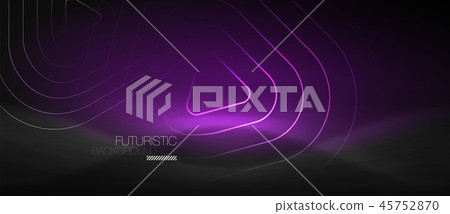 Dark black abstract background with neon colors and lines 45752870