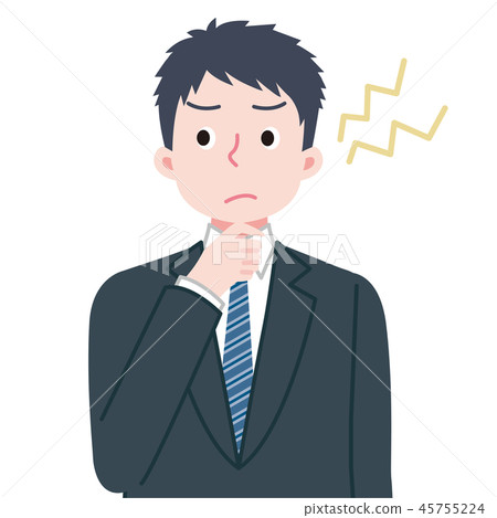 Suit men office worker irritated Suit men office worker irritated 45755224