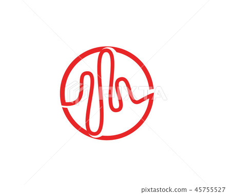 sound wave ilustration logo vector icon sound wave ilustration logo vector icon 45755527