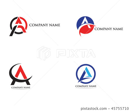 A Logo Business Template Vector icon A Logo Business Template Vector icon 45755710