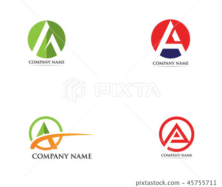 A Logo Business Template Vector icon A Logo Business Template Vector icon 45755711