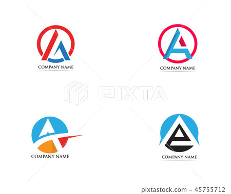 A Logo Business Template Vector icon A Logo Business Template Vector icon 45755712