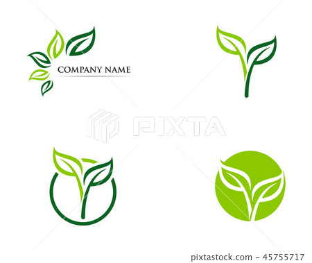 Logos of green leaf ecology nature element vector Logos of green leaf ecology nature element vector 45755717