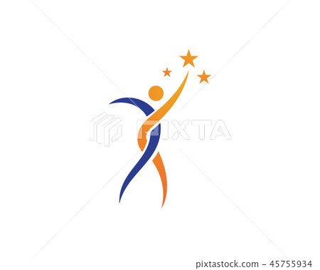 Leadership success people logo and symbol Leadership success people logo and symbol 45755934