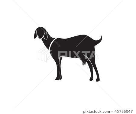 Goat black animals vector logo and symbol Goat black animals vector logo and symbol 45756047