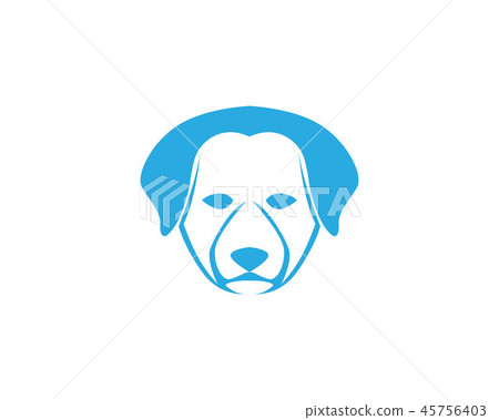 Dog head symbol and logo vector Dog head symbol and logo vector 45756403
