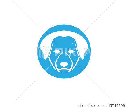 Dog head symbol and logo vector Dog head symbol and logo vector 45756599