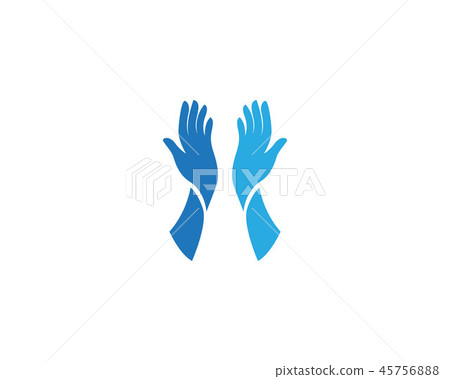 Hand care logo and symbol vector 45756888
