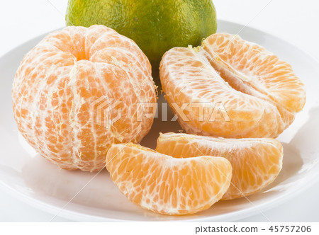 the orange on a white background the orange on a white background 45757206