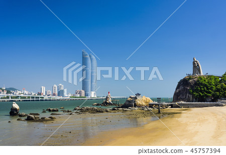 The scenery of Gulangyu island, China. 45757394