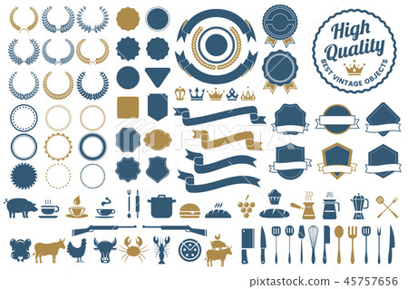 Vintage Retro Vector Logo for banner, poster Vintage Retro Vector Logo for banner, poster 45757656