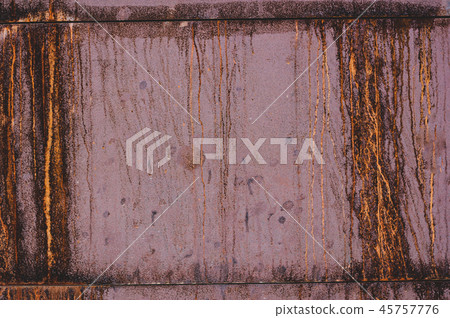 Dirty red old textured cracked concrete wall 45757776