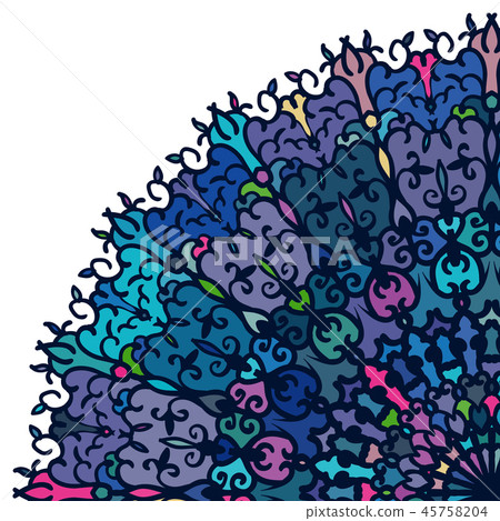 Vector abstract postcard design with laces 45758204