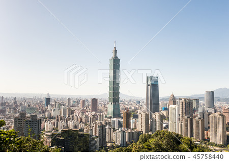 View of Taipei 101 world trade center building 45758440