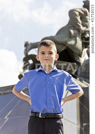Cute brunette boy eleven years old Cute brunette boy eleven years old 45758555