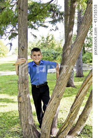 Cute brunette boy eleven years old Cute brunette boy eleven years old 45758558