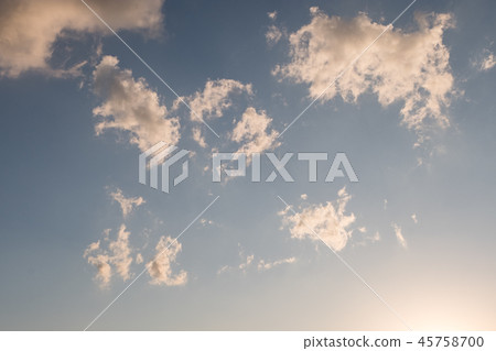 White clouds in summer blue sky 45758700