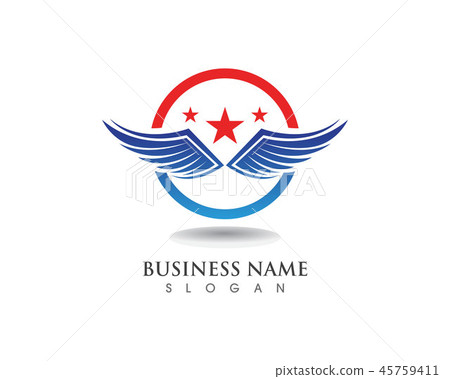 Eagle wing falcon logo and symbols template vector 45759411