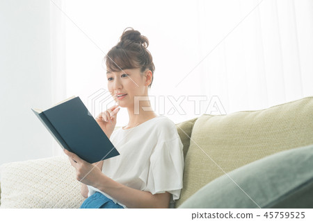 閱讀 看書 女生 45759525