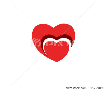 Love red hand Logo and symbols Love red hand Logo and symbols 45759895