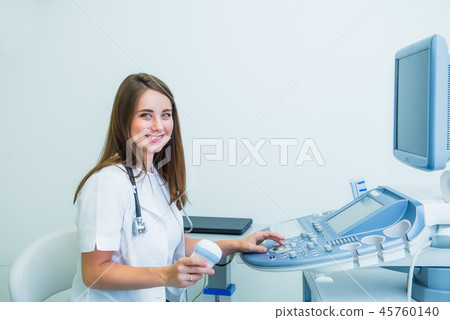 Portrait of doctor, ultrasound specialist 45760140