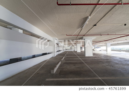 Parking garage interior, industrial building Parking garage interior, industrial building 45761899