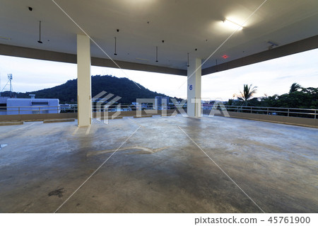 Parking garage interior, industrial building 45761900