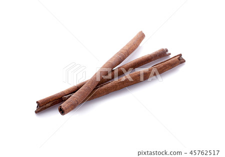 Cinnamon sticks isolated on white background 45762517