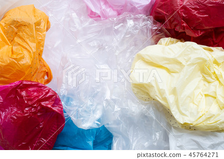 Colorful plastic bags Colorful plastic bags 45764271