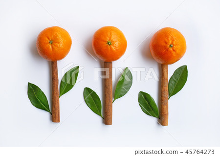 Mandarin Orange. White Background Mandarin Orange. White Background 45764273