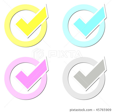 勾選標記 勾選標記 45765909