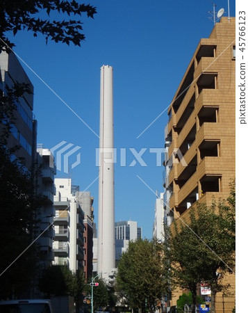 Chimneys of Shibuya cleaning plant Chimneys of Shibuya cleaning plant 45766123