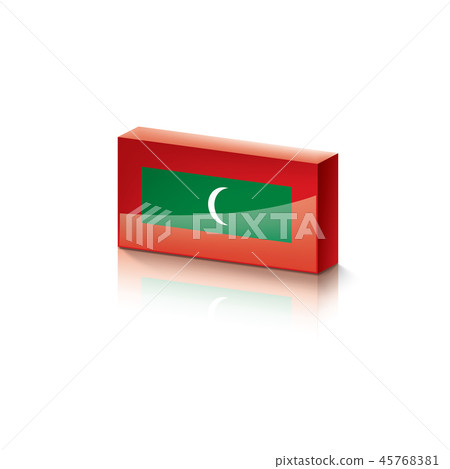 Maldives flag, vector illustration on a white background 45768381